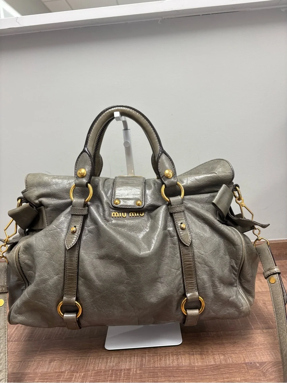 Miu Miu miu leather